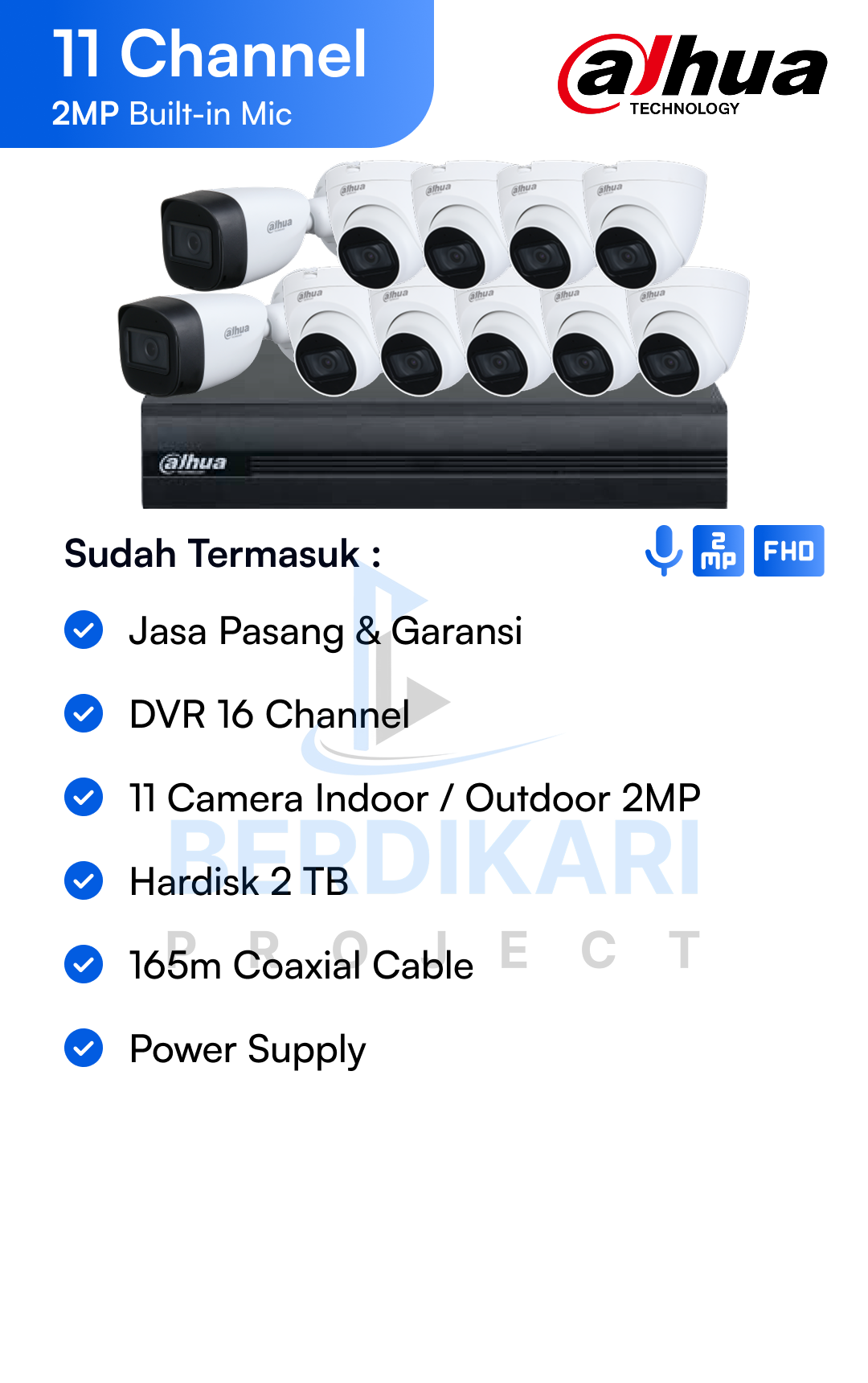 Paket CCTV Dahua Basic 2MP