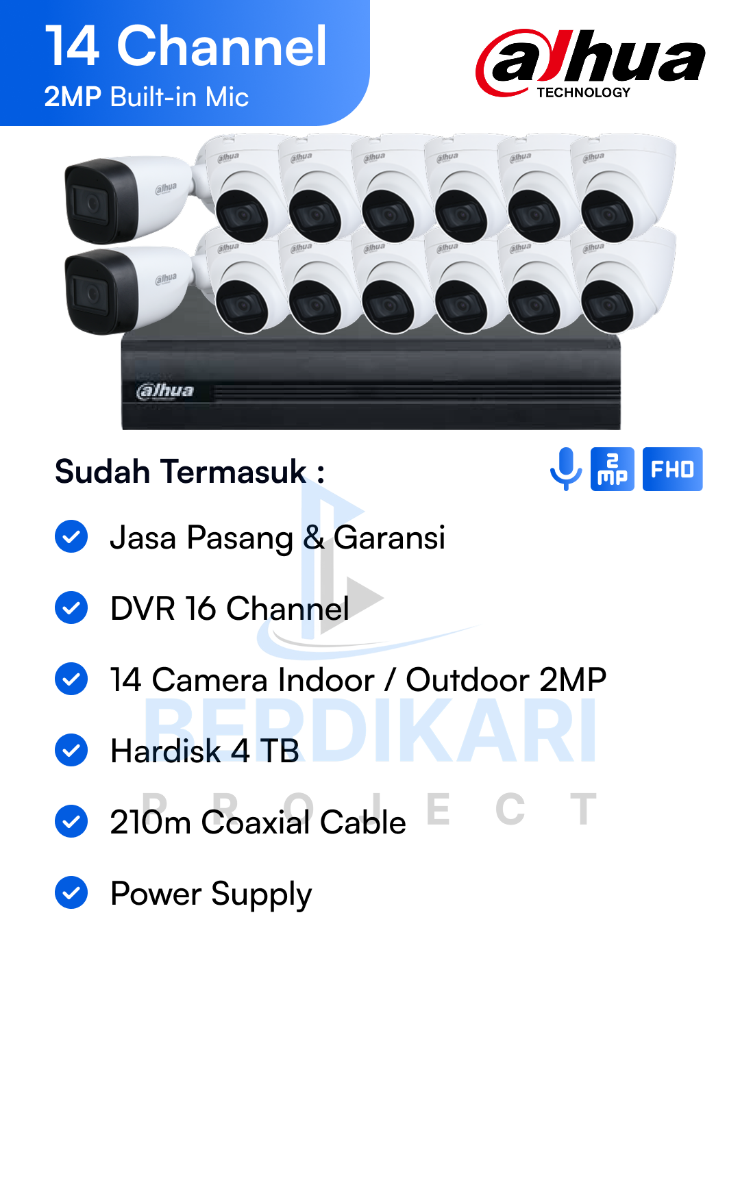 Paket CCTV Dahua Basic 2MP