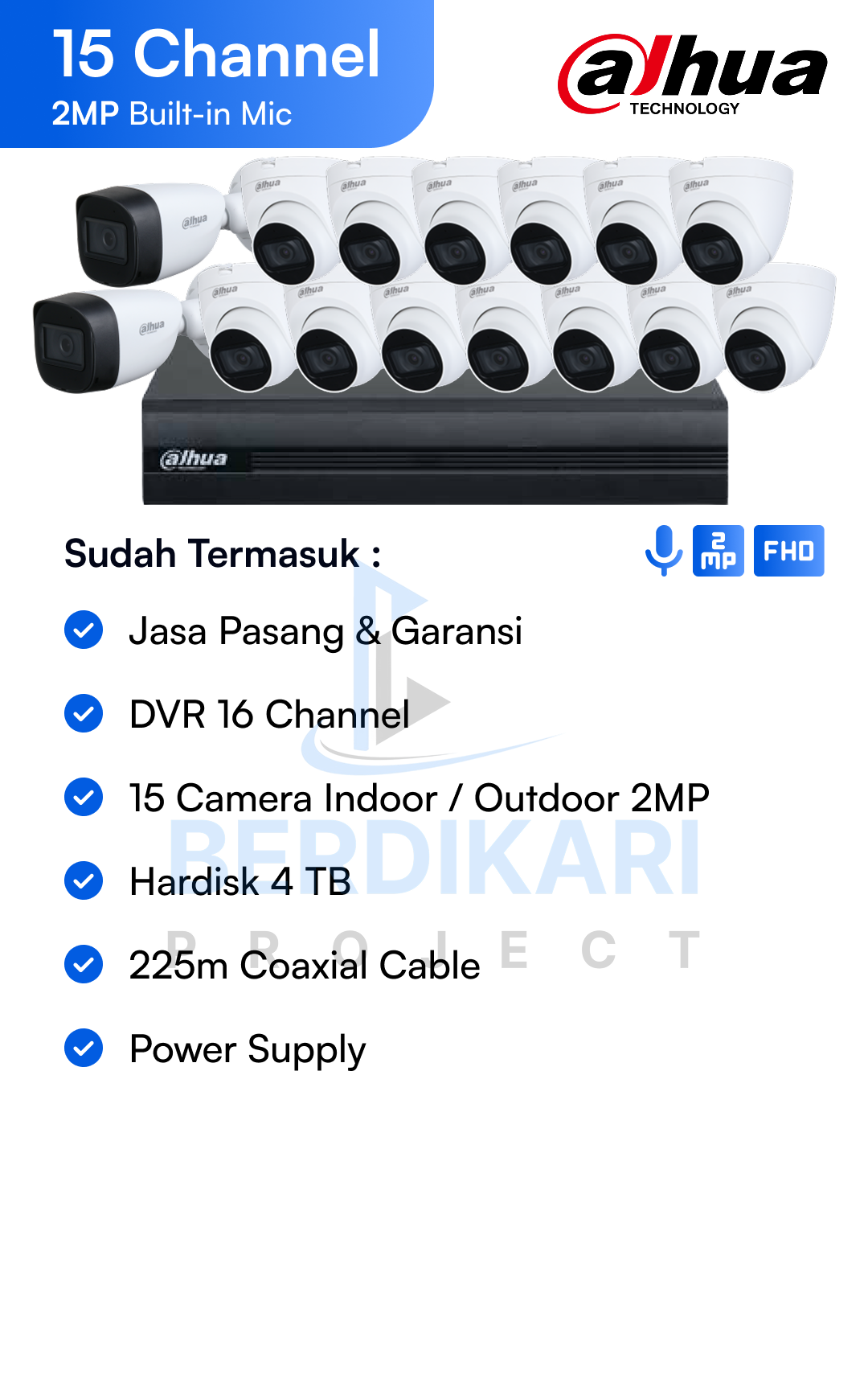 Paket CCTV Dahua Basic 2MP