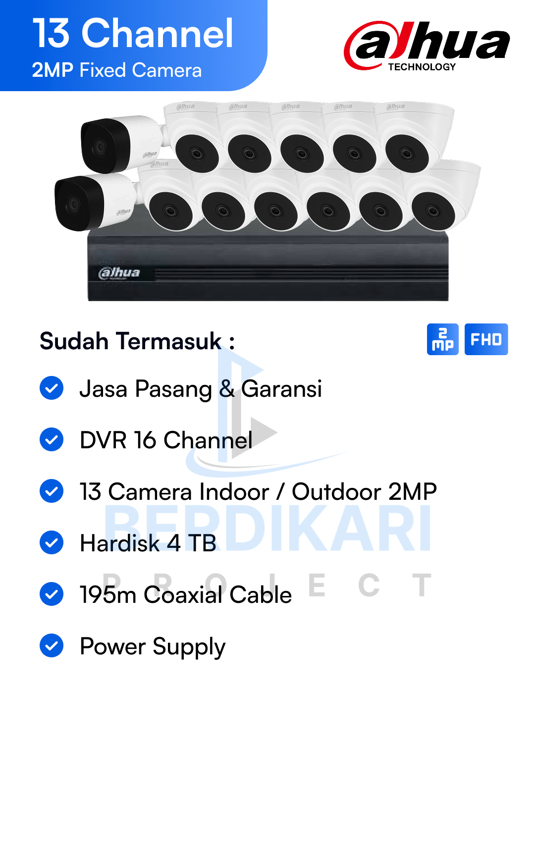 Paket CCTV Dahua Basic 2MP