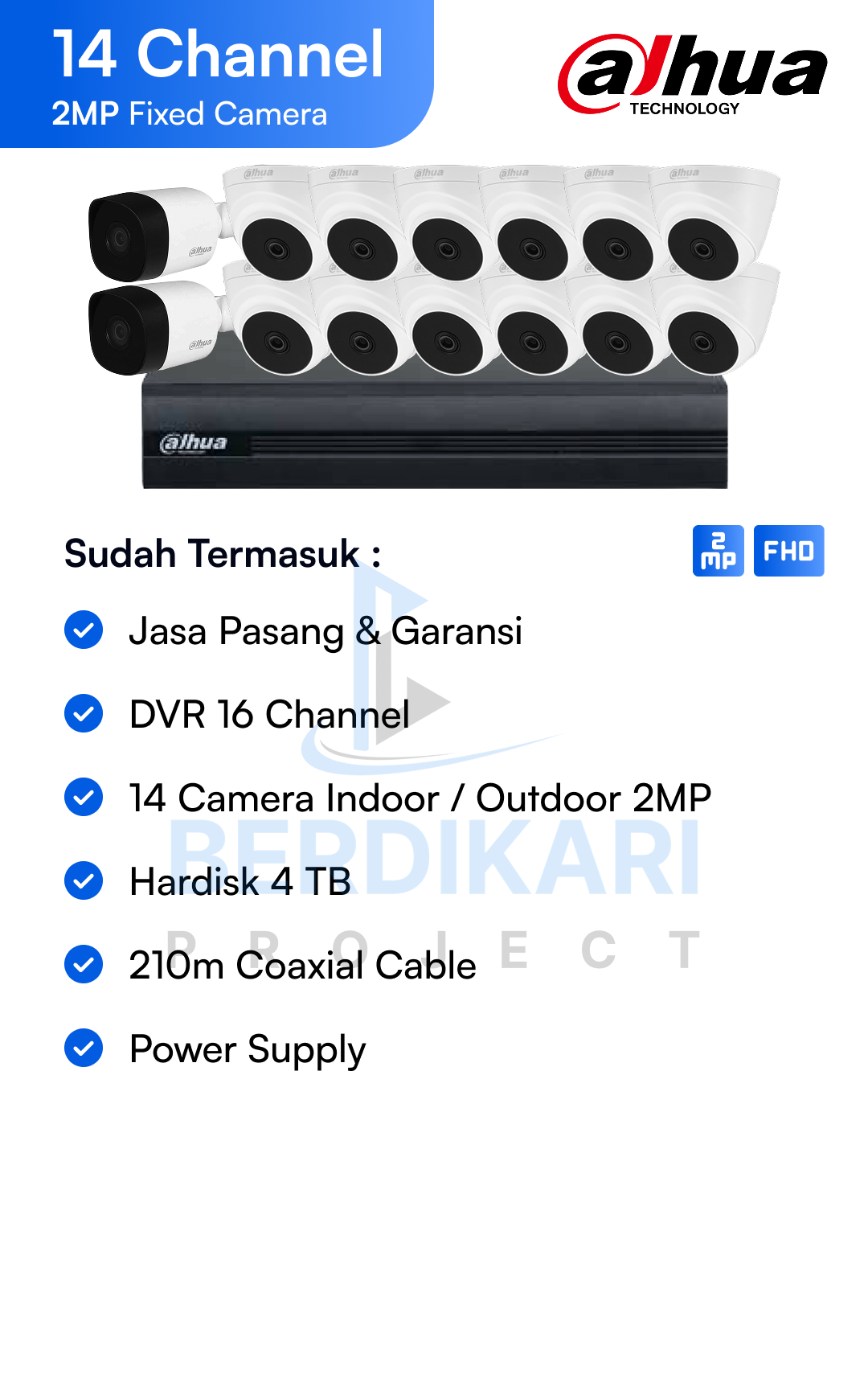 Paket CCTV Dahua Basic 2MP