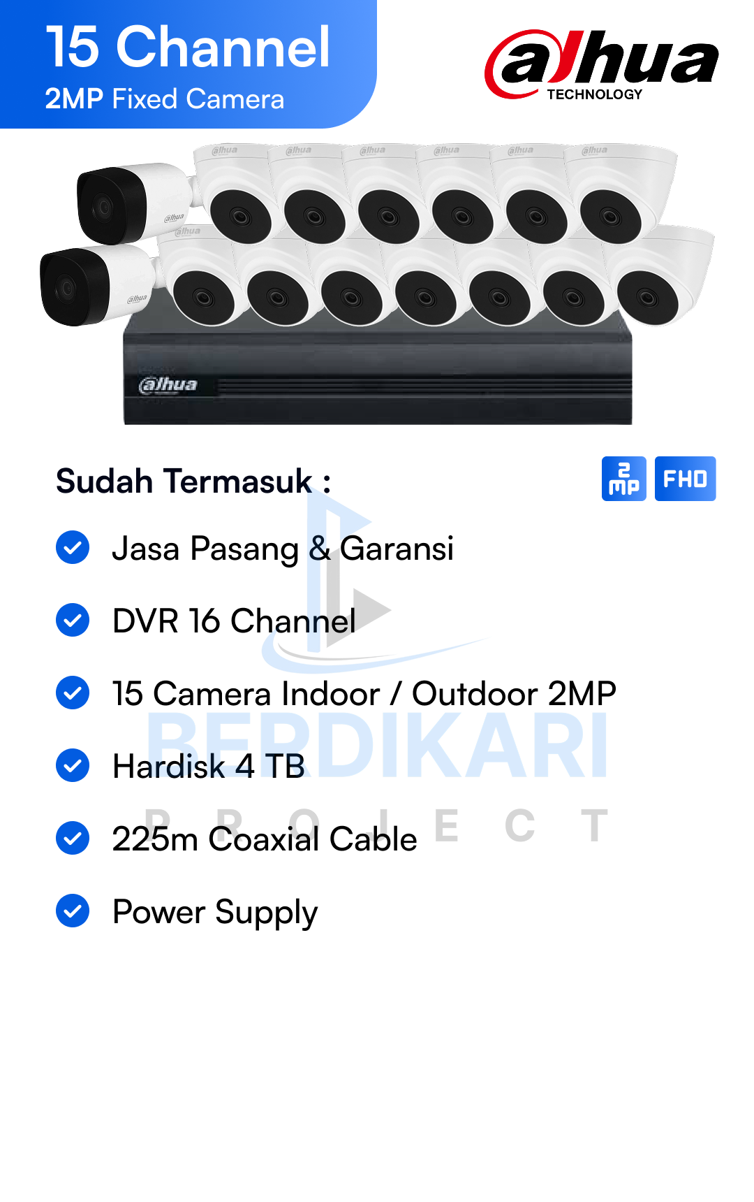 Paket CCTV Dahua Basic 2MP