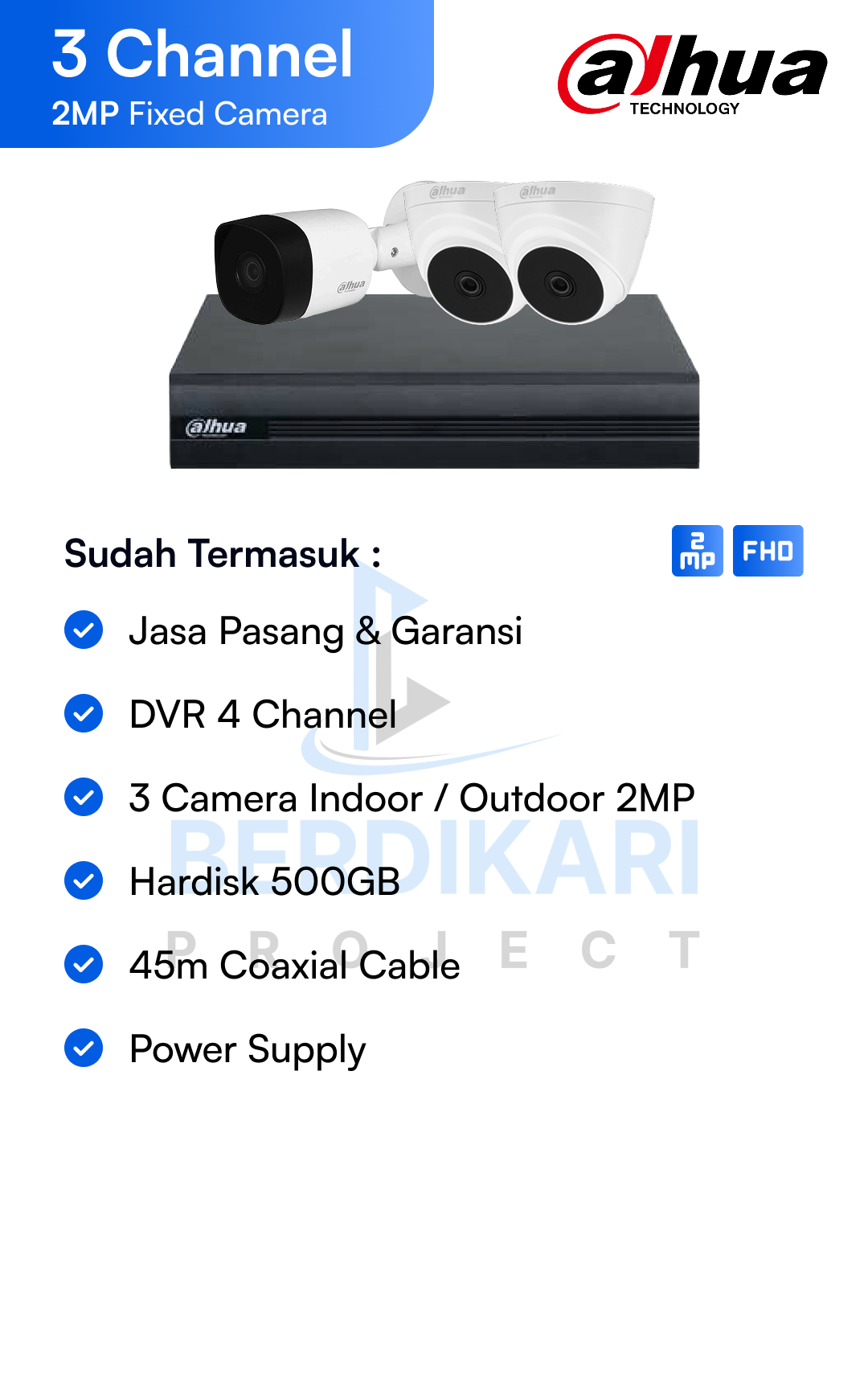 Paket CCTV Hikvision Basic 2MP