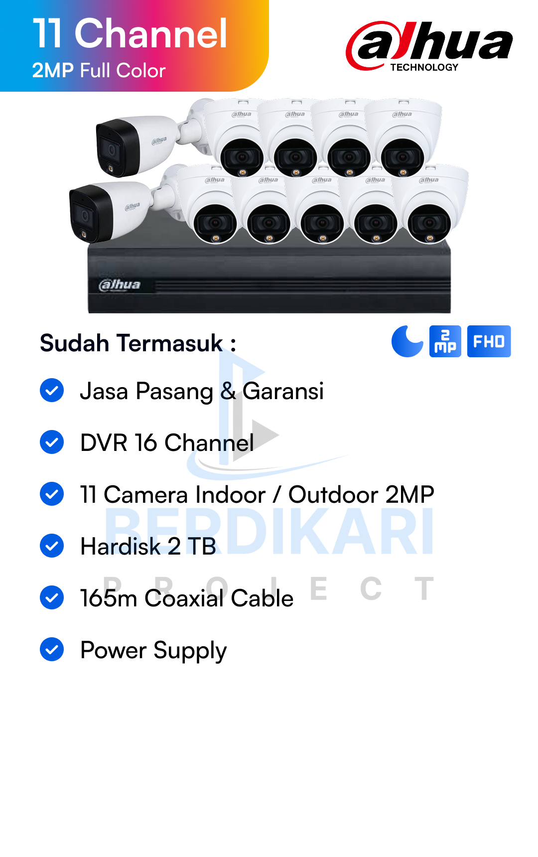 Paket CCTV Dahua Basic 2MP