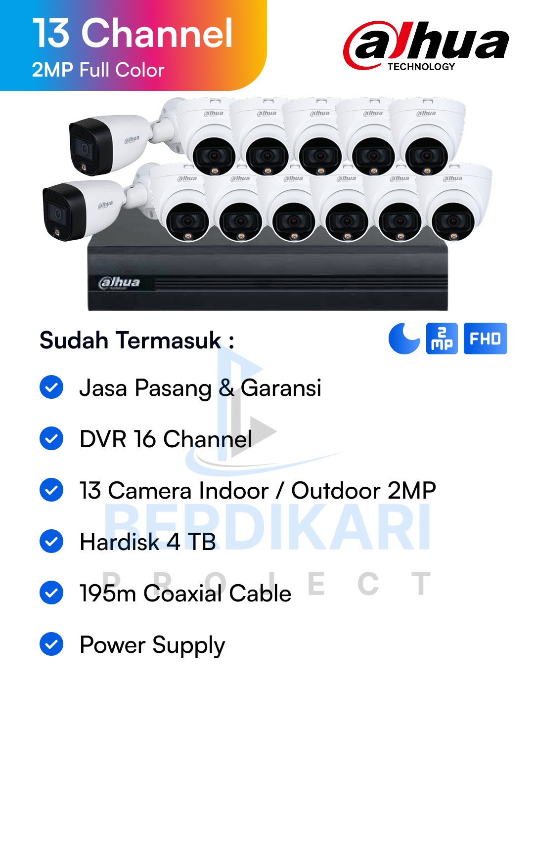 Paket CCTV Dahua Basic 2MP