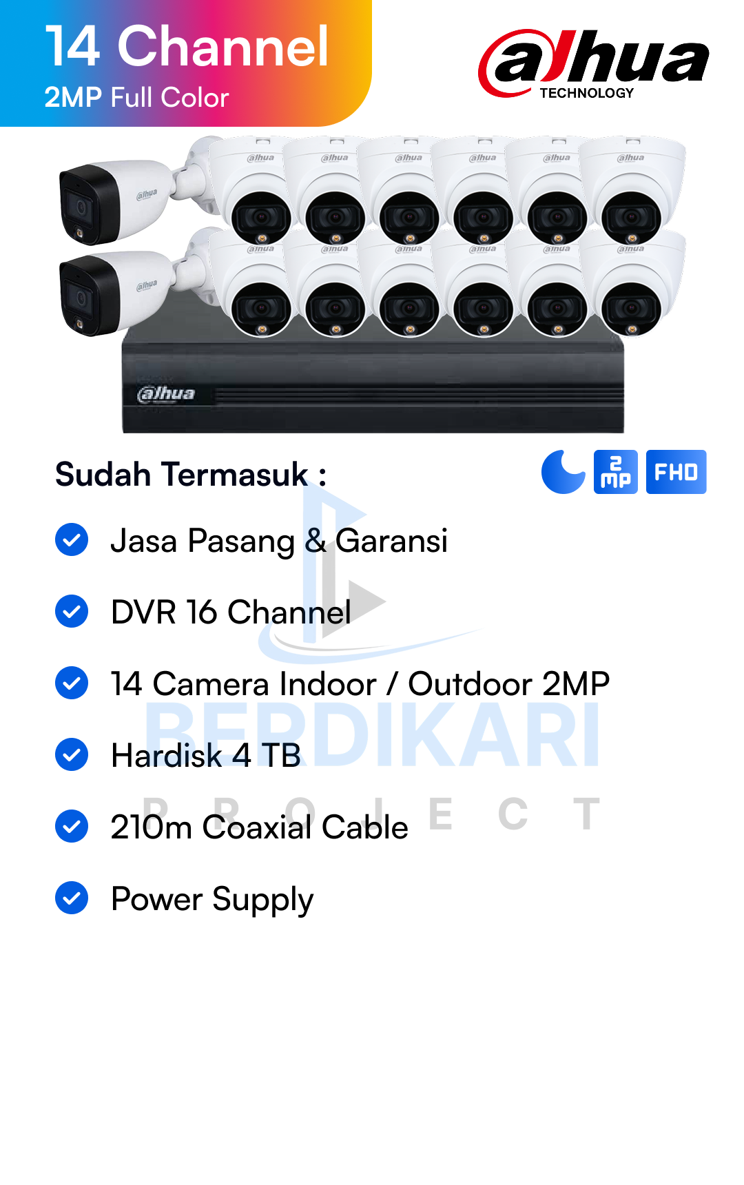 Paket CCTV Dahua Basic 2MP