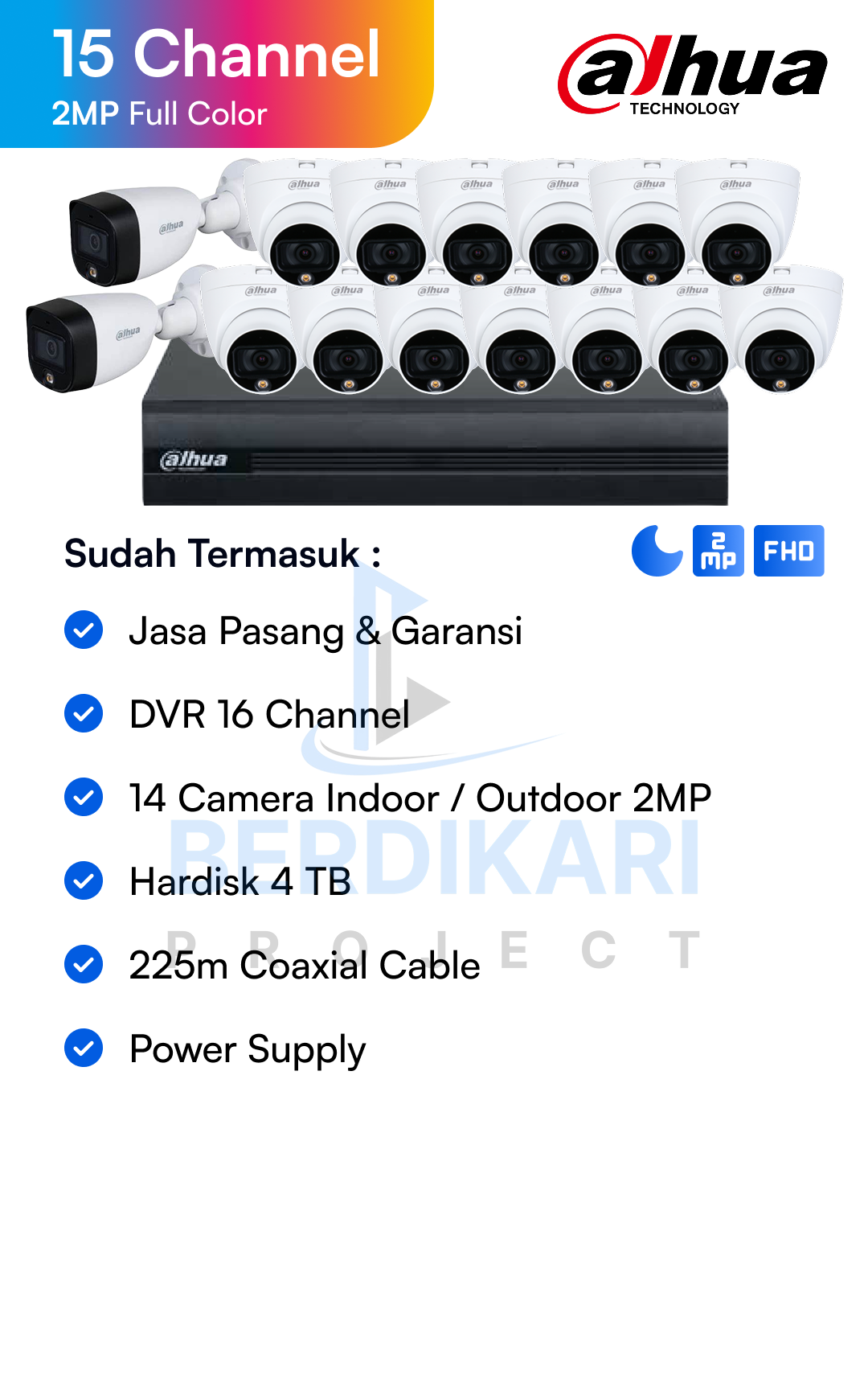 Paket CCTV Dahua Basic 2MP