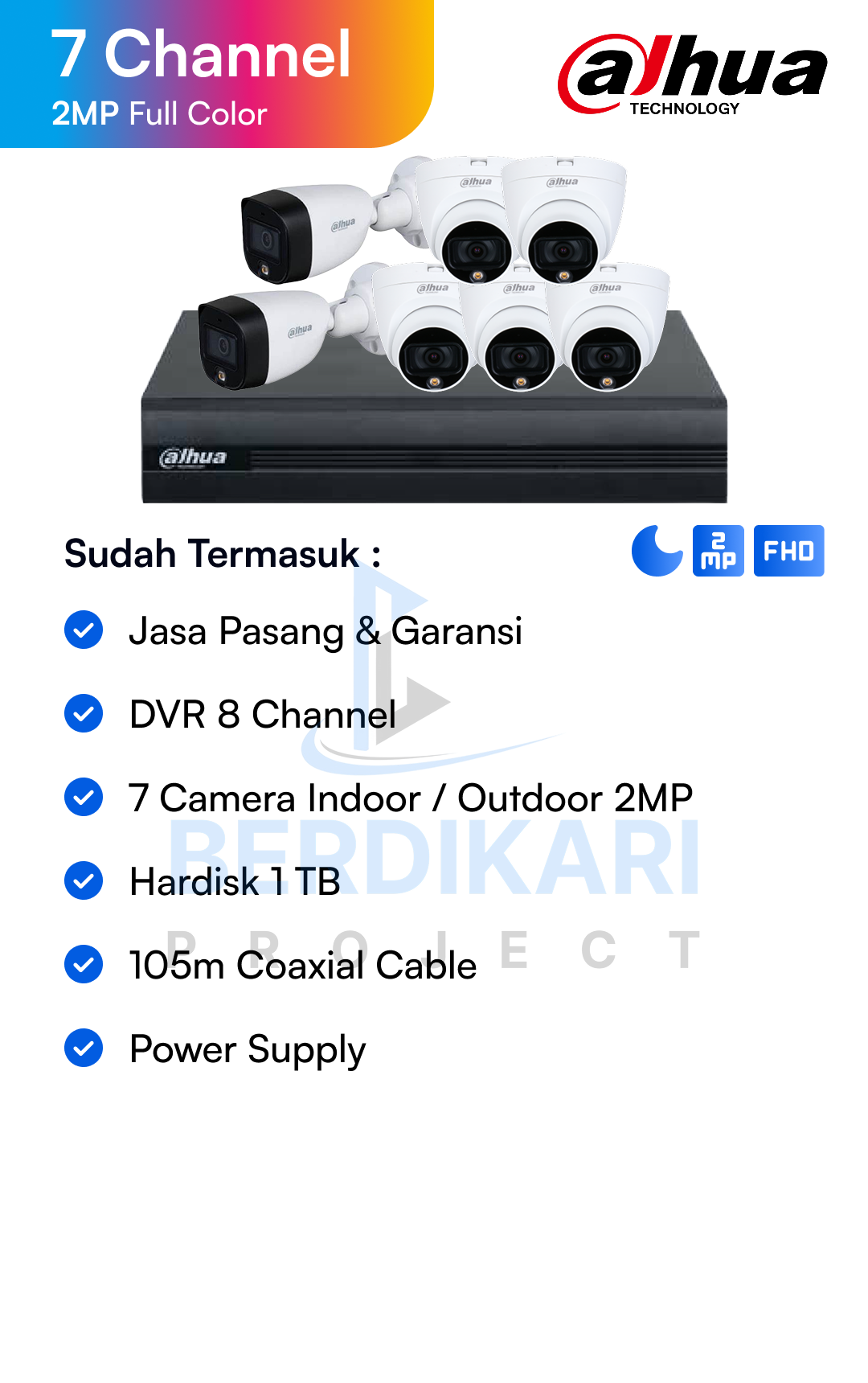 Paket CCTV Dahua Basic 2MP