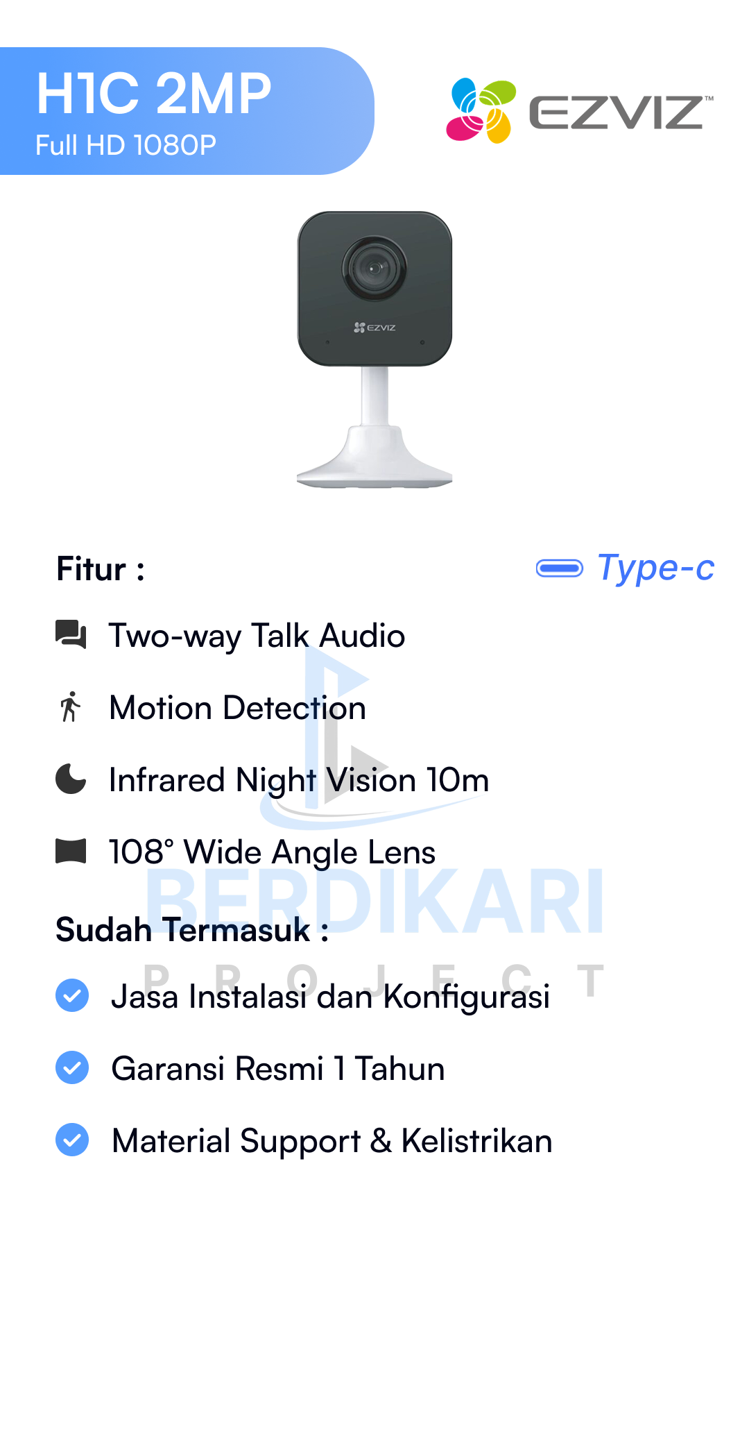 Paket CCTV Dahua Basic 2MP