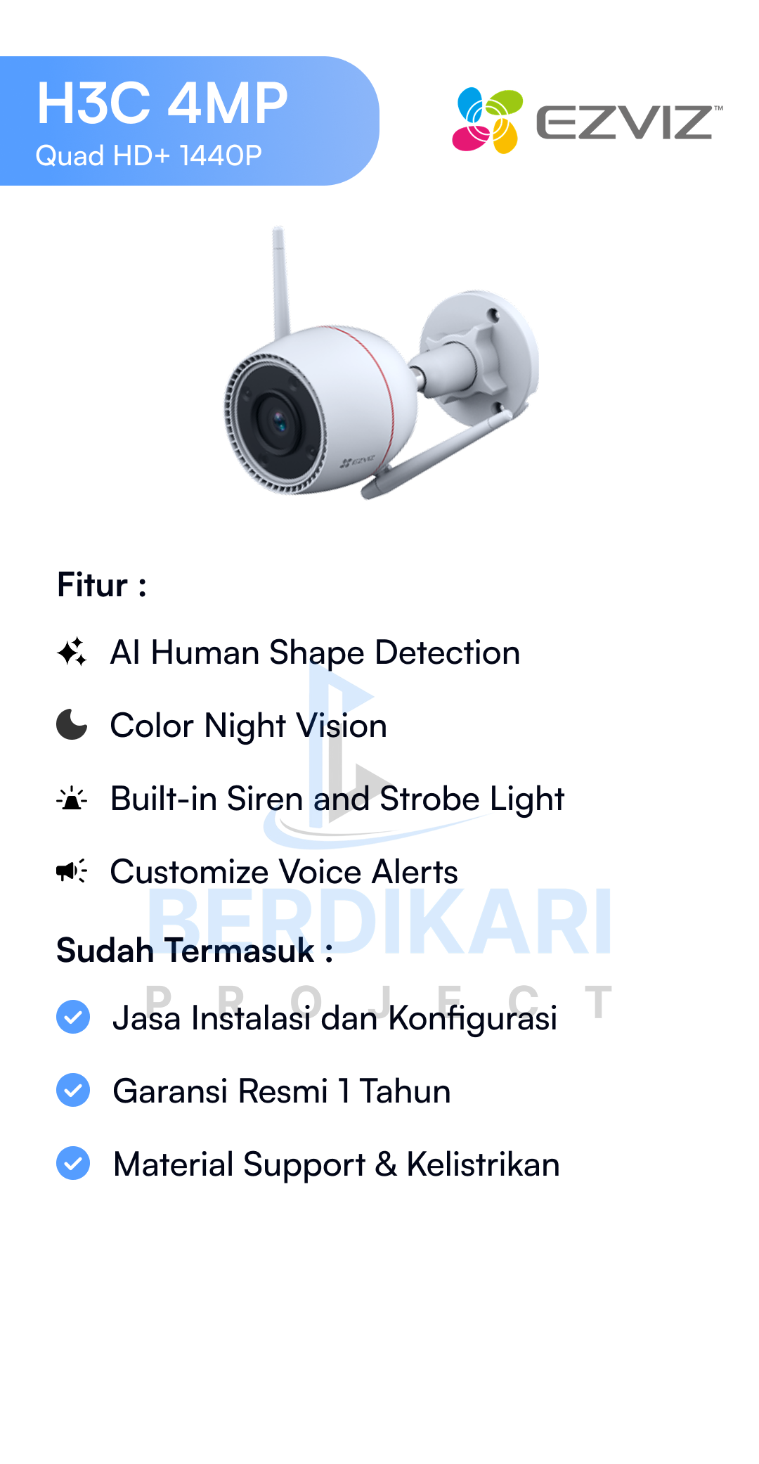 Paket CCTV Dahua Basic 2MP