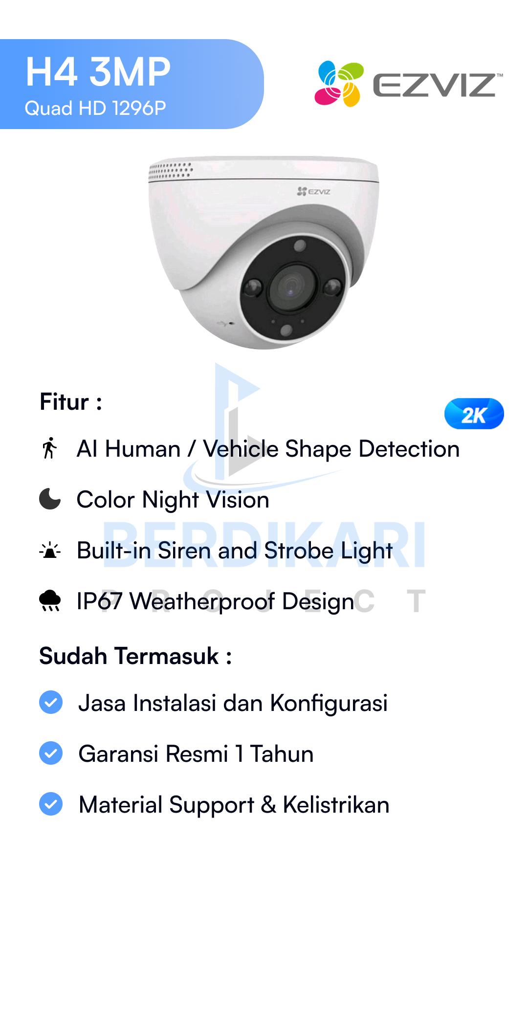 Paket CCTV Dahua Basic 2MP