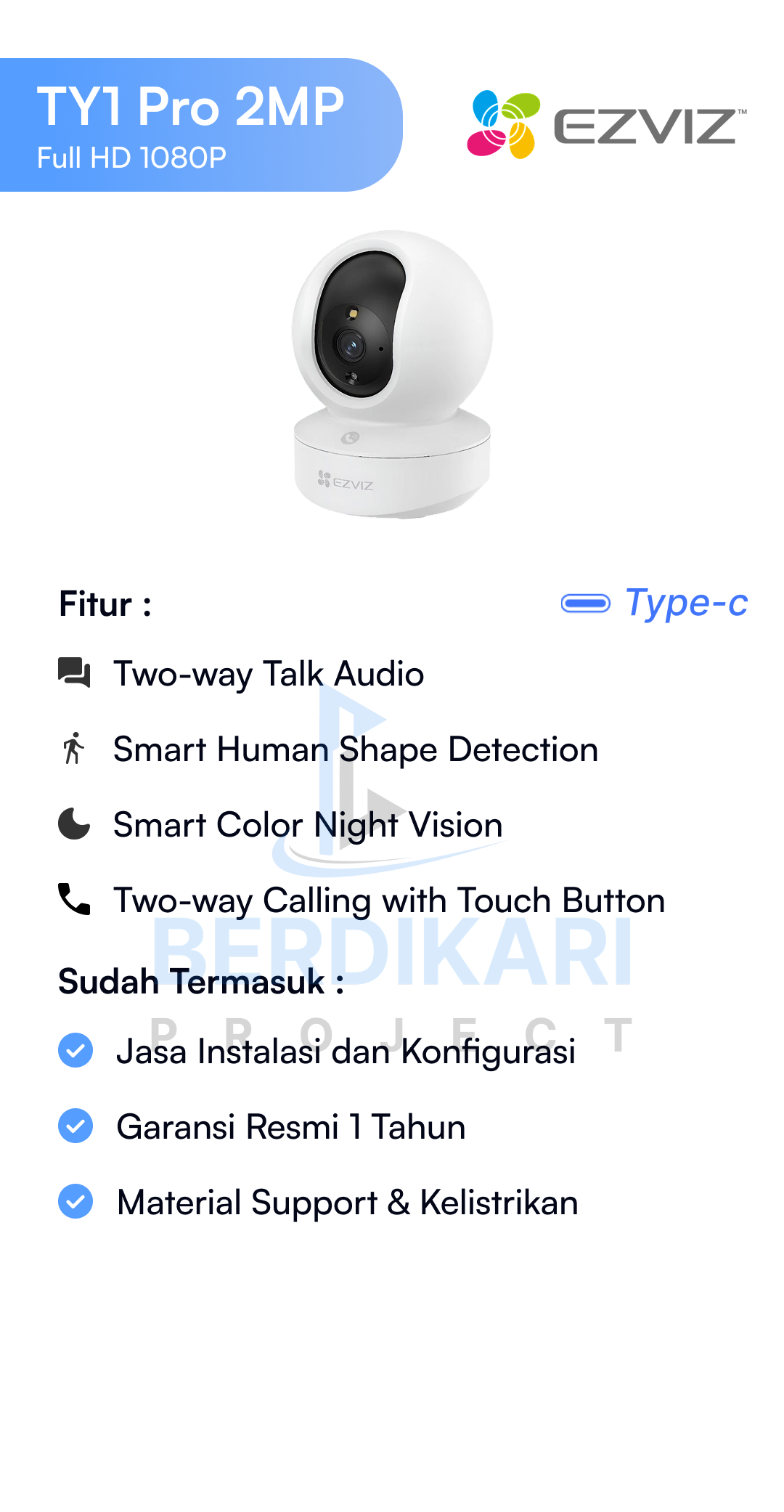 Paket CCTV Dahua Basic 2MP