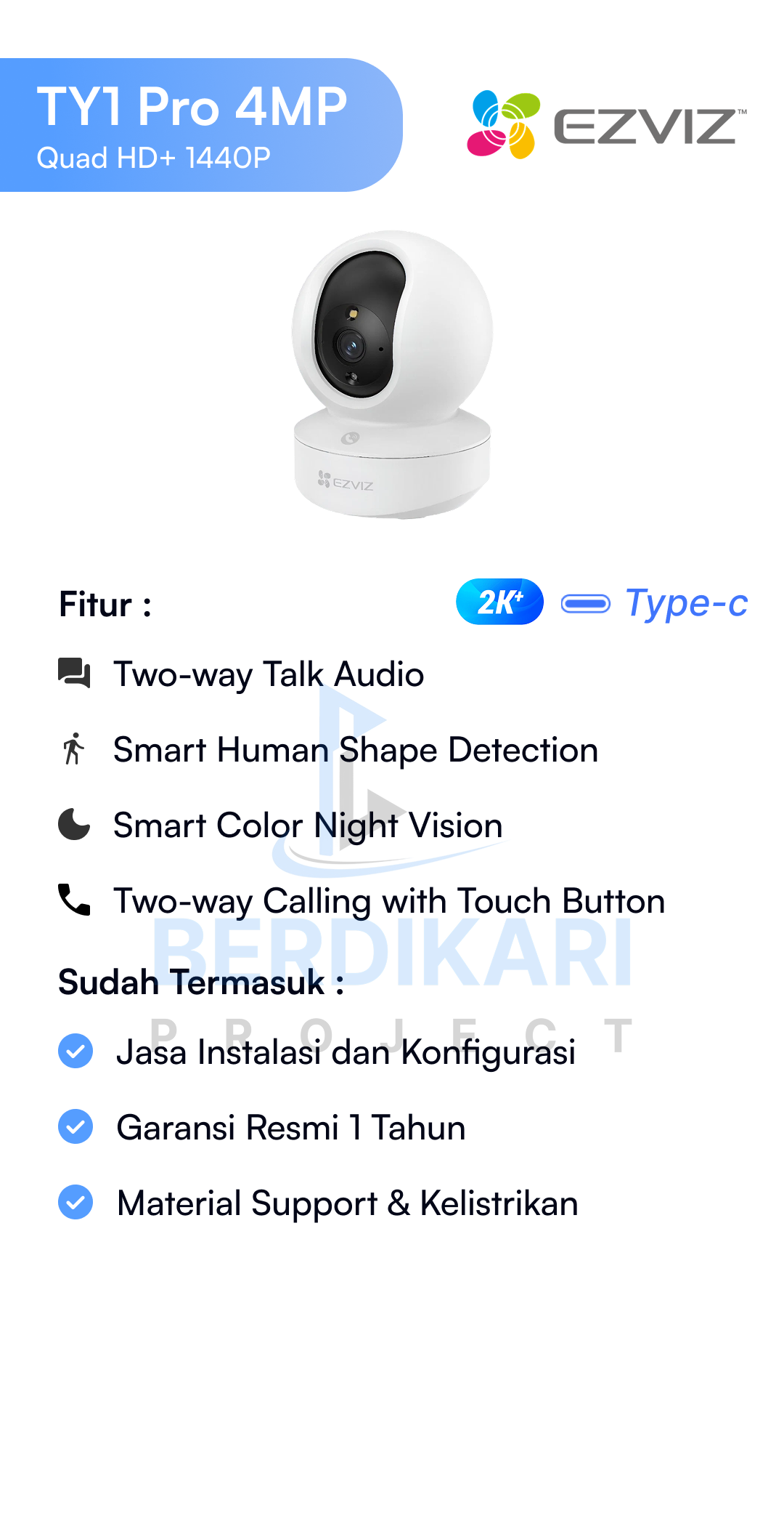 Paket CCTV Dahua Basic 2MP