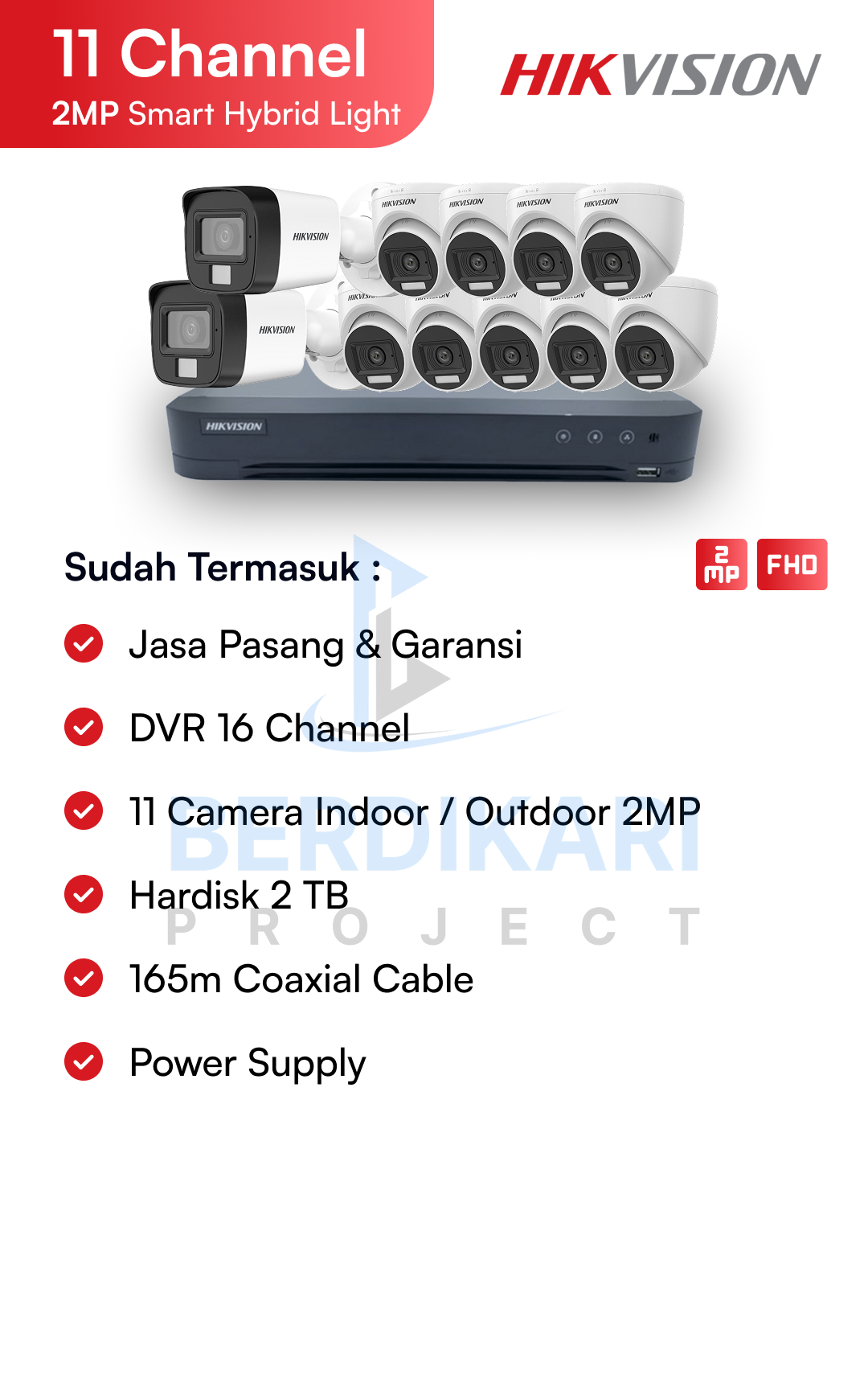 Paket CCTV Hikvision Basic 2MP