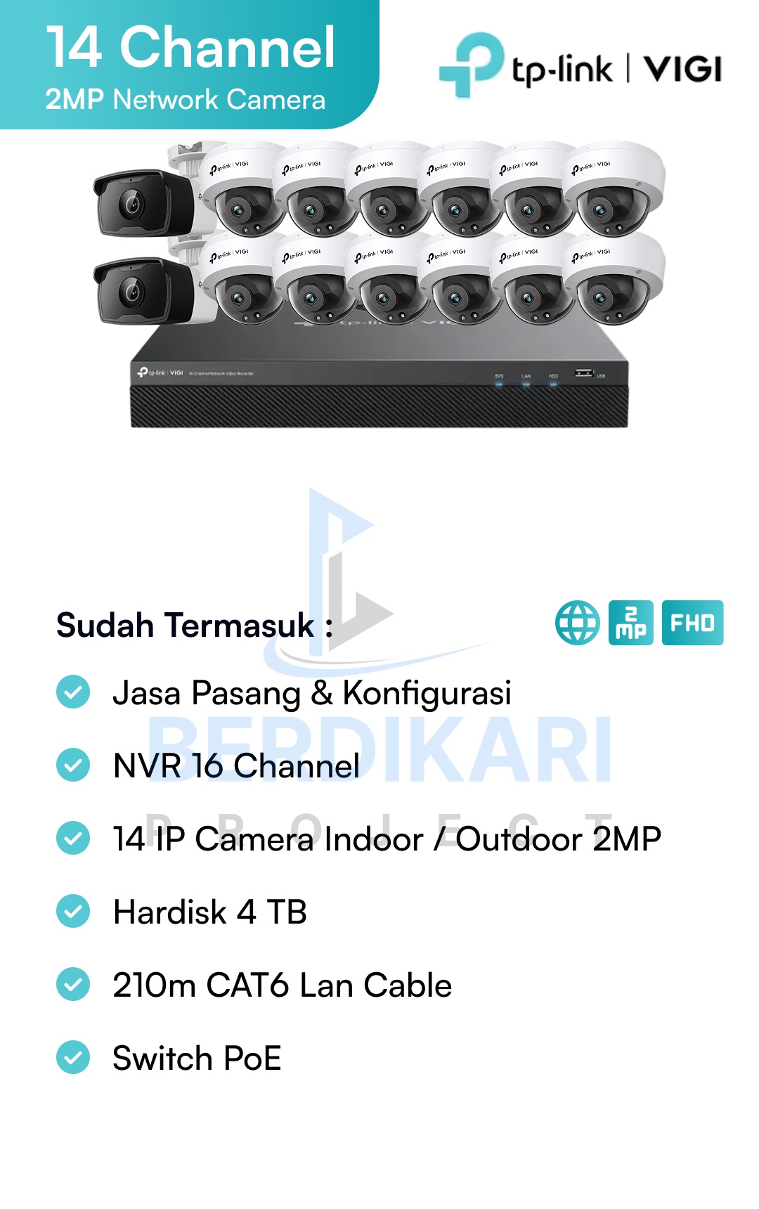 Paket CCTV Vigi IP Cam 2MP
