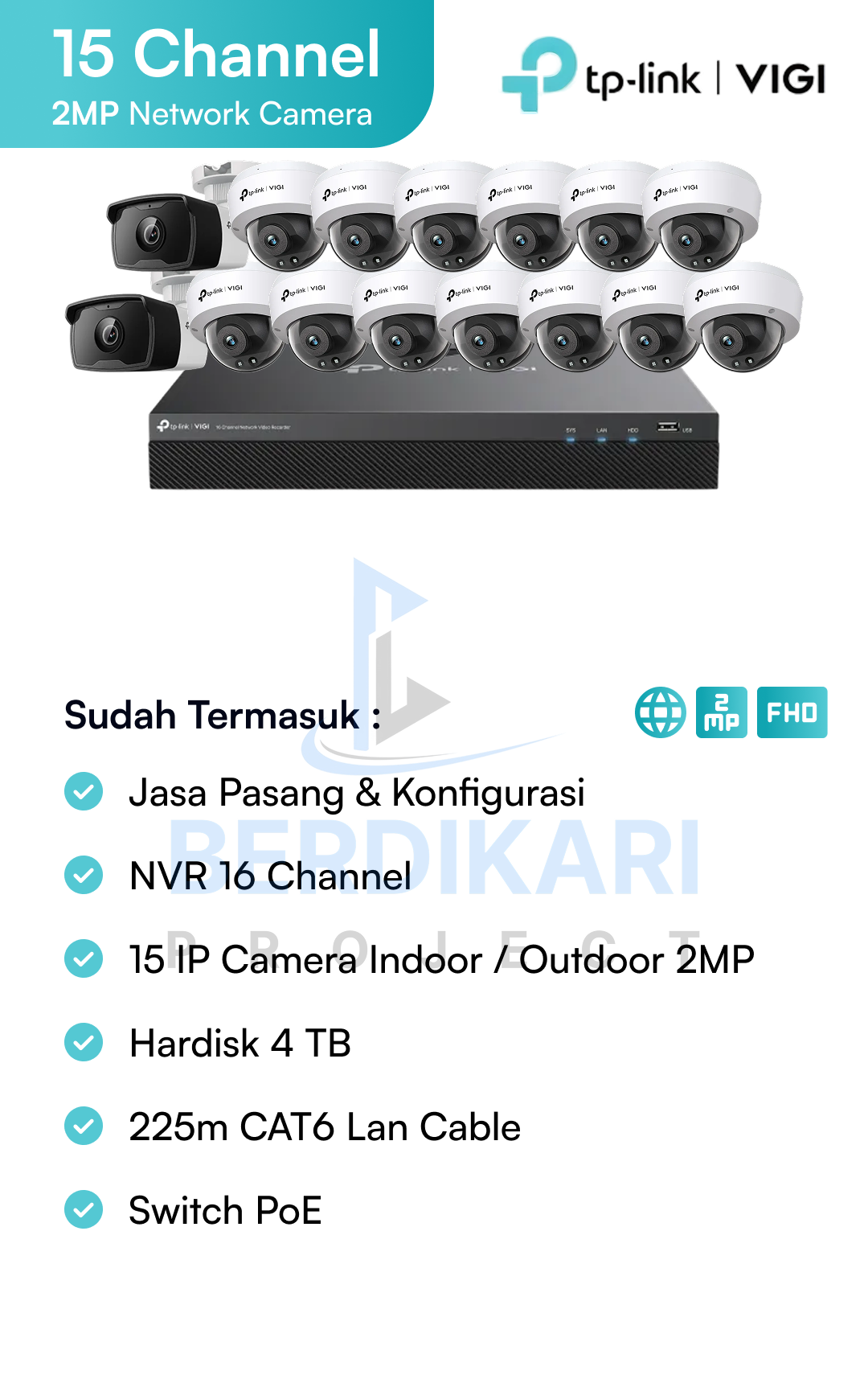 Paket CCTV Vigi IP Cam 2MP