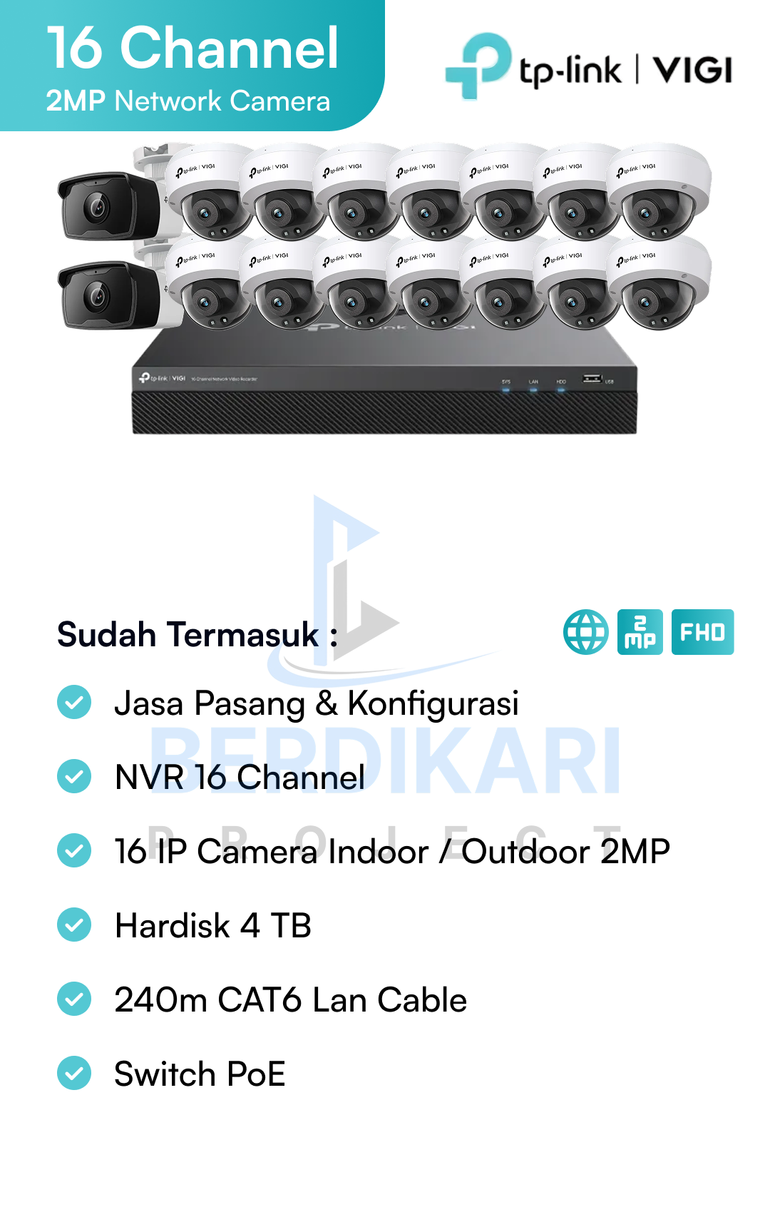 Paket CCTV Vigi IP Cam 2MP