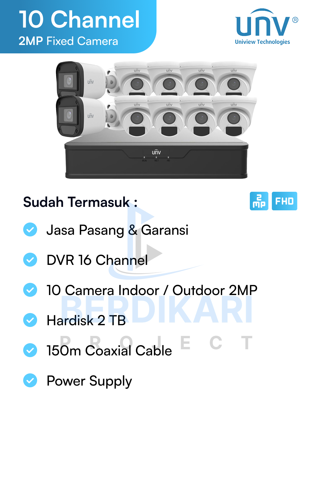 Paket CCTV unv Basic 2MP