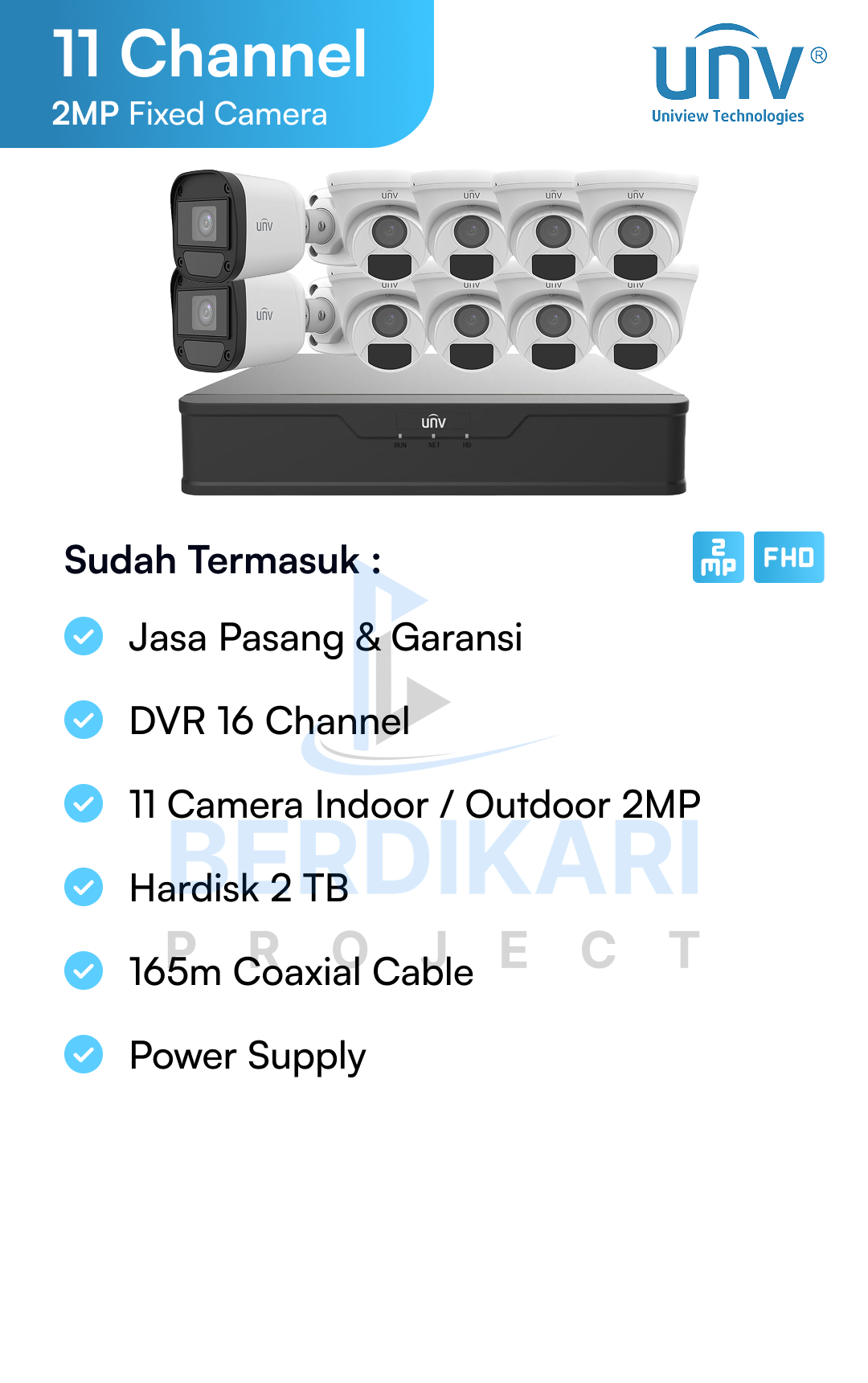 Paket CCTV unv Basic 2MP