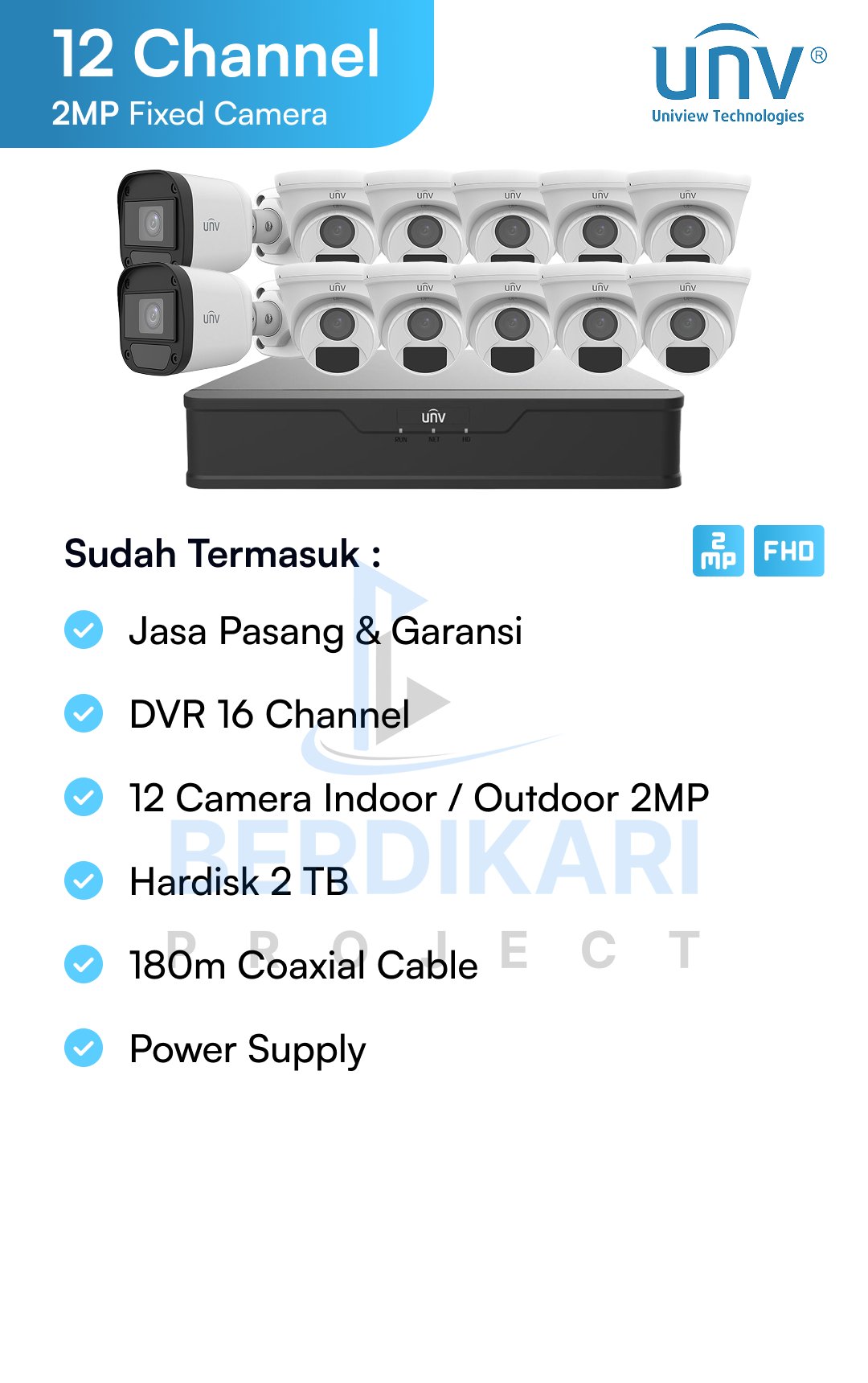 Paket CCTV unv Basic 2MP