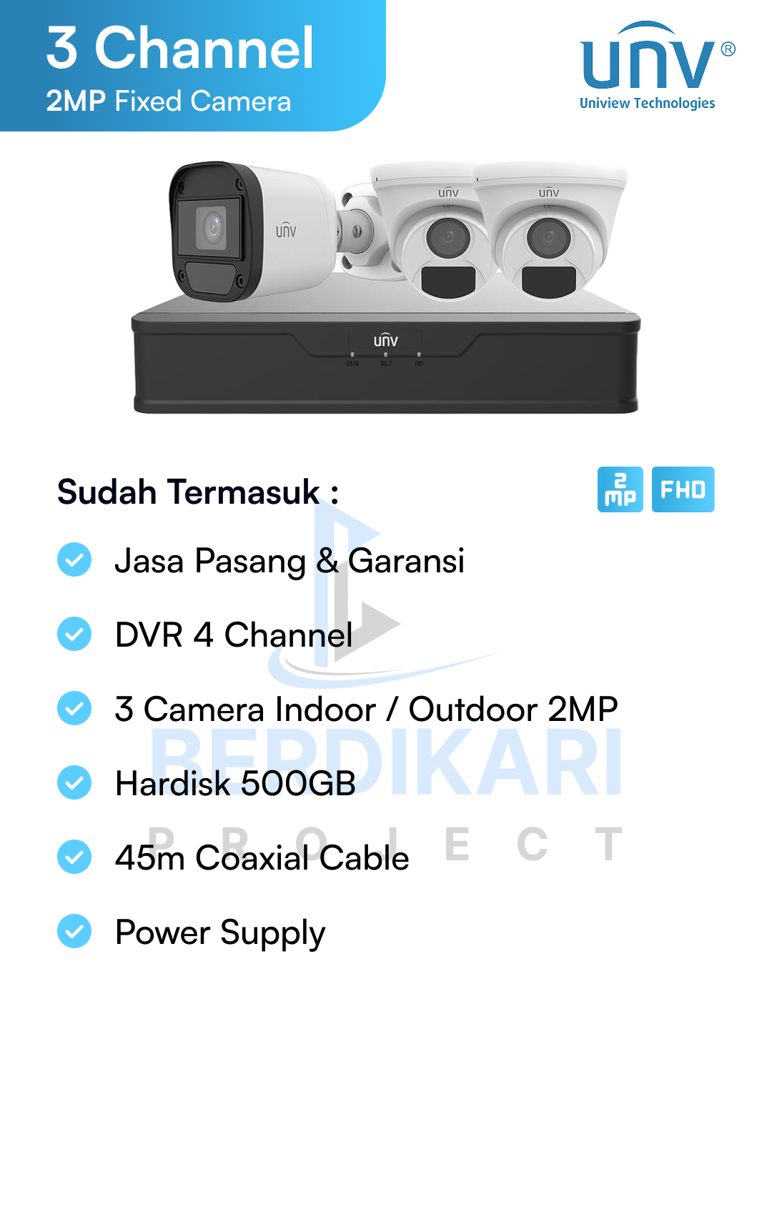 Paket CCTV unv Basic 2MP
