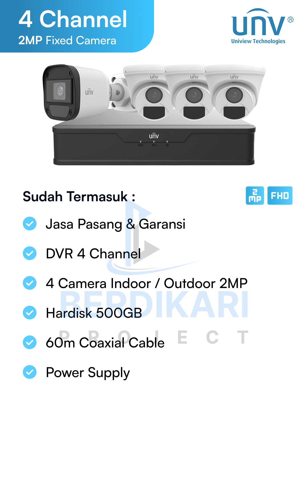 Paket CCTV unv Basic 2MP